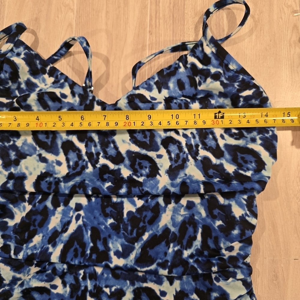 Magicsuit Blue Tide Tummy Control One Piece Open Back Swimsuit Size 10. - Picture 10 of 14